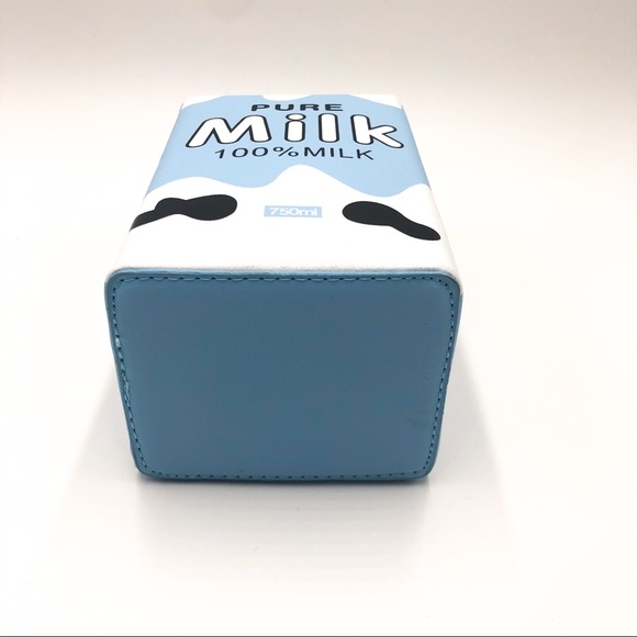 🆕 Milk Box Crossbody PU Leather Bag - Picture 11 of 11